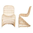 bali & pari Rosalba Light Honey Rattan 2-Piece S-Curve Dining Chair Set