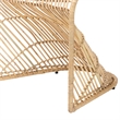 bali & pari Rosalba Light Honey Rattan 2-Piece S-Curve Dining Chair Set