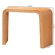 bali & pari Eilis Bohemian Light Honey Fluted Rattan Waterfall Console Table