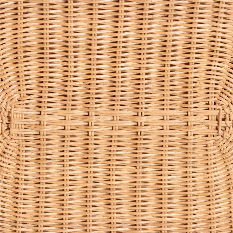 bali & pari Elissa Bohemian Light Honey Rattan Elephant End Table