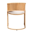 bali & pari Palm Bohemian Light Honey Rattan Dining Chair