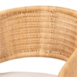 bali & pari Palm Bohemian Light Honey Rattan Dining Chair