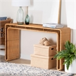 bali & pari Nevada Bohemian Light Honey Rattan Console Table