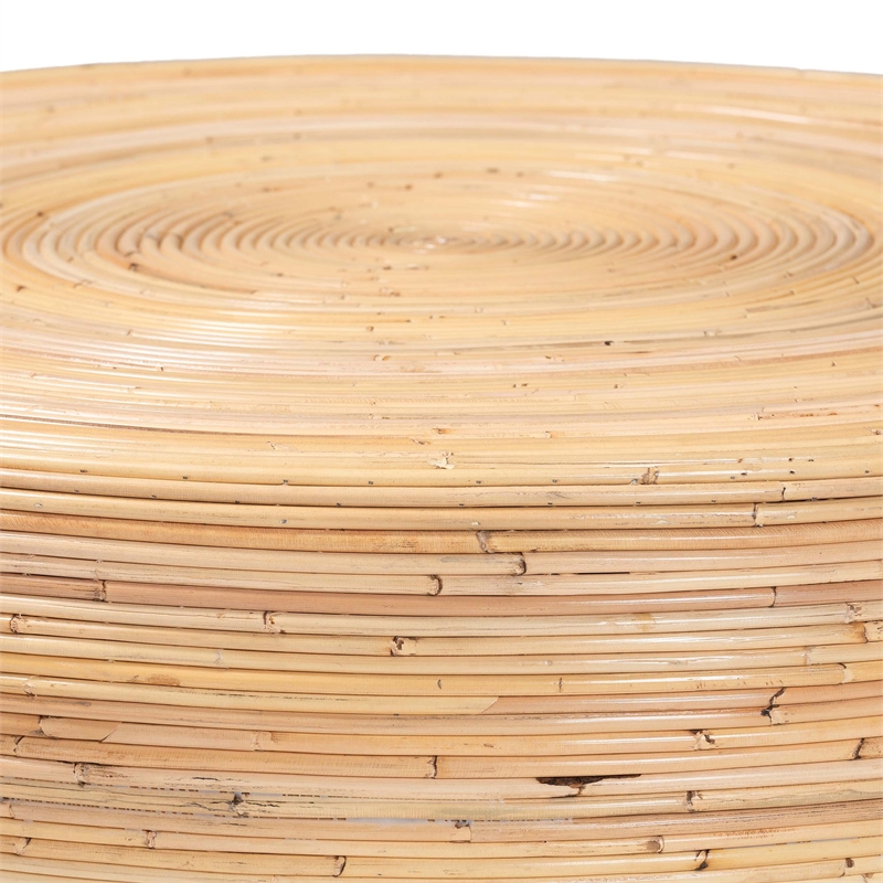 bali & pari Tokyo Laminated Natural Rattan Coffee Table