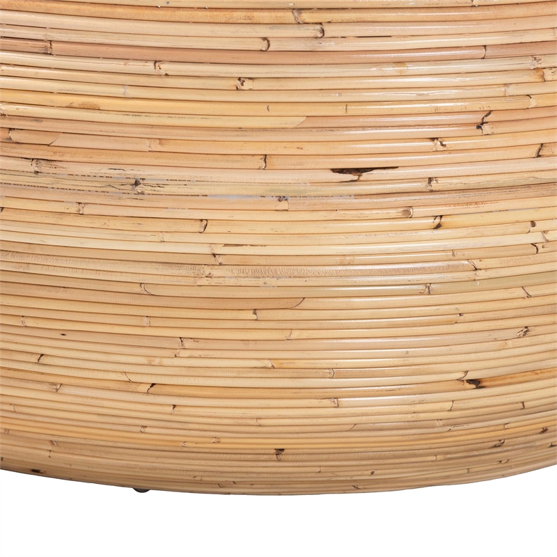 bali & pari Tokyo Laminated Natural Rattan Coffee Table
