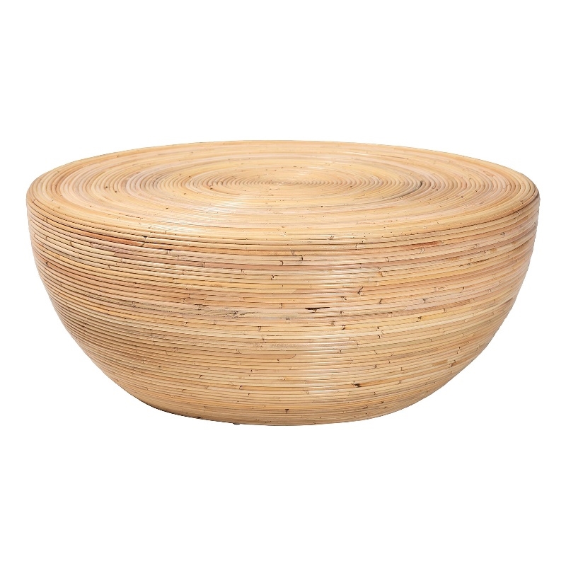 bali & pari Tokyo Laminated Natural Rattan Coffee Table
