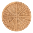 bali & pari Caroline Round Rattan End Table Drum Shape Accent Table