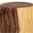 bali & pari Fuchsia Hand-carved Suar Wood Side Table