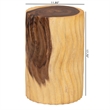 bali & pari Fuchsia Hand-carved Suar Wood Side Table