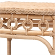 bali & pari Oxford Braided Natural Rattan End Table with Shelf