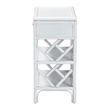 bali & pari Daina Natural Rattan Nightstand with Drawer and Open Shelves