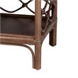 bali & pari Akane Natural Rattan Nightstand with Drawer and Open Shelves