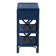 bali & pari Daina Natural Rattan Nightstand with Drawer and Open Shelves