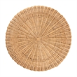 bali & pari Avalon Scallop Natural Rattan Pedestal Side Table
