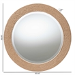 bali & pari Nieva Round Woven Rope Mirror
