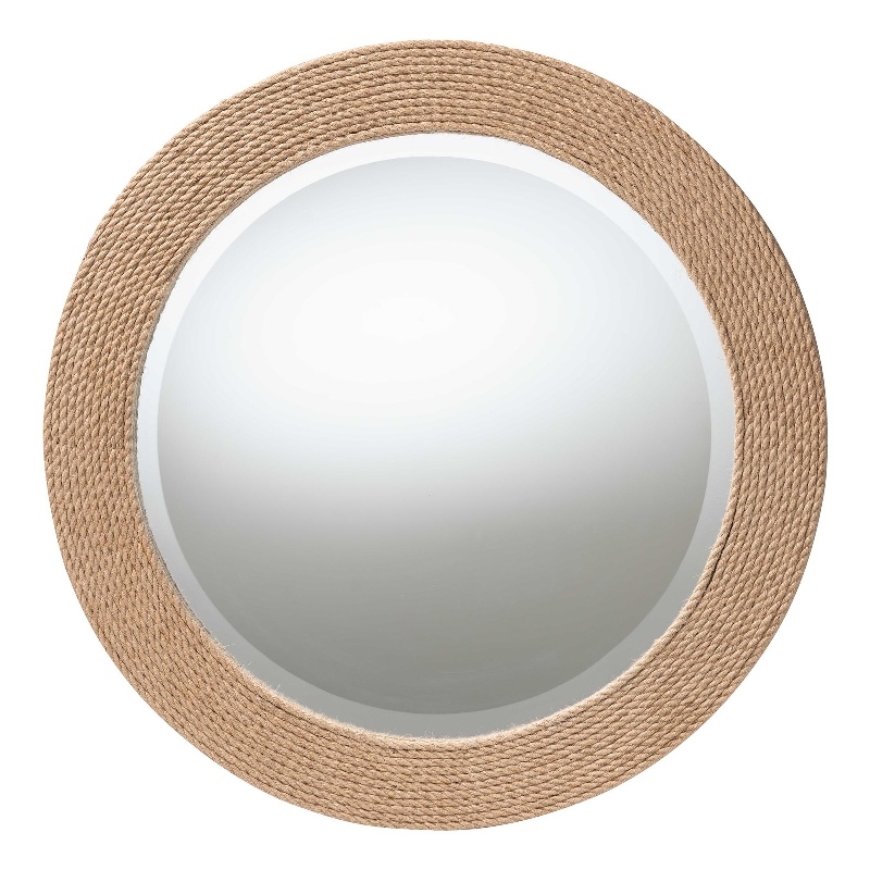 bali & pari Nieva Round Woven Rope Mirror