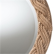 bali & pari Romana Braided Rope Brown Mirror