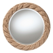bali & pari Romana Braided Rope Brown Mirror