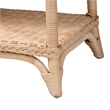 bali & pari Oxford Braided Natural Rattan Console Table with Open Shelf
