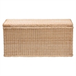 bali & pari Caden Braided Natural Rattan Chest with Lift-top Lid