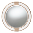 bali & pari Adita Round Woven Rope Brown Mirror Coastal Mirror