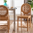 bali & pari Oxford Rattan Counter Stool - Handwoven Cane Counter Height Chair