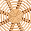 bali & pari Adeola Round Lantern-Shaped Rattan Coffee Table