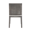 bali & pari Sofia Rattan Dining Chair Side Chair with Wood Frame Grey