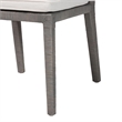 bali & pari Sofia Rattan Dining Chair Side Chair with Wood Frame Grey