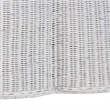 bali & pari Palm Rattan Coffee Table Handwoven Wicker Accent Table White