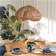 bali & pari Hansa Rattan Pendant Lampshade - Ceiling Light Cover