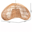 bali & pari Hansa Rattan Pendant Lampshade - Ceiling Light Cover
