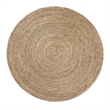 bali & pari Fumito Handwoven Seagrass End Table - Round Boho Side Table