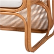 bali & pari Cambridge Natural Rattan Armchair - Handcrafted Lounge Chair