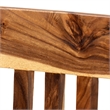 bali & pari Luli Suar Wood Counter Stool - Handcrafted Solid Wood Stool