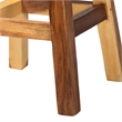 bali & pari Luli Suar Wood Counter Stool - Handcrafted Solid Wood Stool
