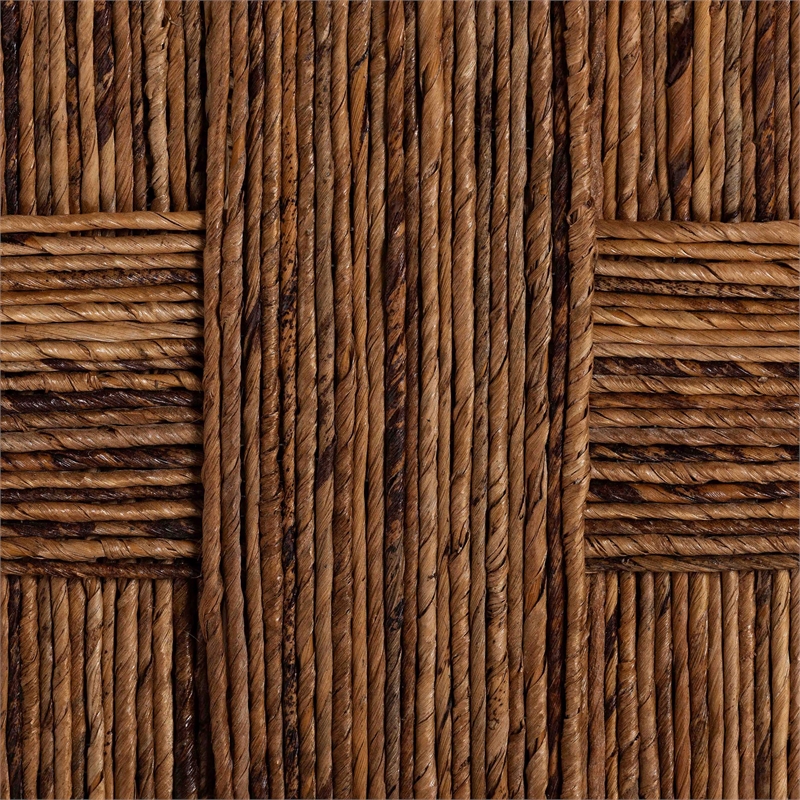 bali & pari Chabela Handwoven Seagrass Dining Chair Set of 2- Mango Wood Frame