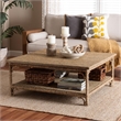 bali & pari Ganit Handwoven Seagrass Coffee Table - Square Center Table