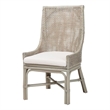 bali & pari Bella Rattan Dining Chair with Cushion - Grey