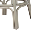 bali & pari Bella Swivel Rattan Bar Stool with Cushion - Grey