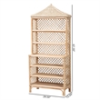bali & pari Adonis Natural Rattan Display Shelf