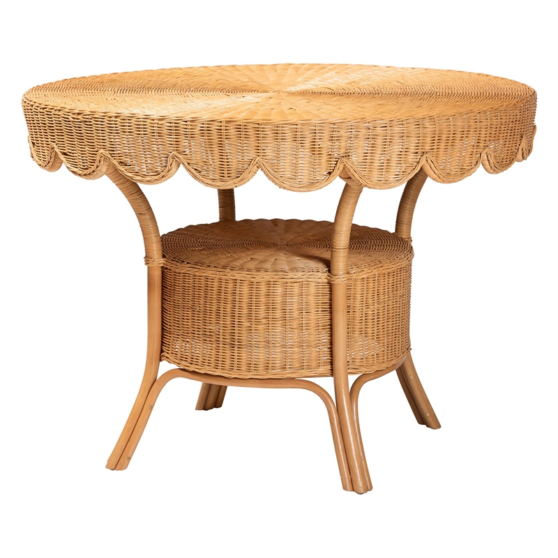 bali & pari Ayumi 5-Piece Round Rattan Dining Set
