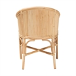 bali & pari Hollis Natural Rattan Barrel Chair with Cushion