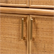 bali & pari Mairen Arched Natural Rattan Storage Cabinet