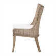 bali & pari Derris Natural Rattan Dining Chair with Cushion
