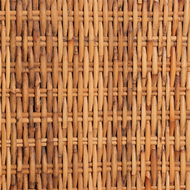 bali & pari Derris Natural Rattan Dining Chair with Cushion