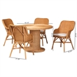 bali & pari Wistan 5-Piece Rattan Dining Set