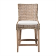 bali & pari Derris Natural Rattan Counter Stool with Cushion