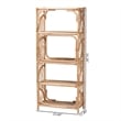 bali & pari Baara Natural Rattan 4-Tier Display Shelf