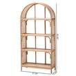bali & pari Natania Natural Rattan 4-Tier Display Shelf